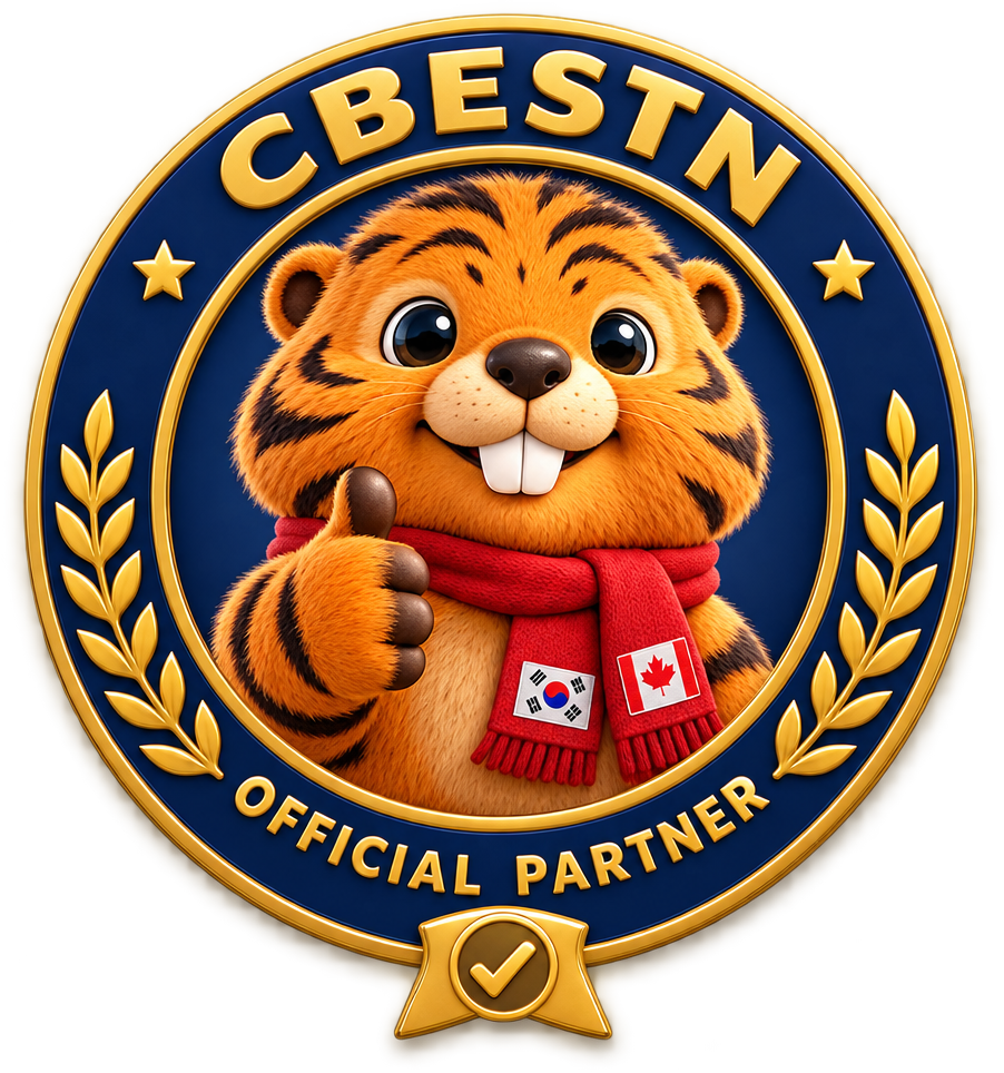 CBESTN 공식 파트너 배지 — 엄지를 든 타이버